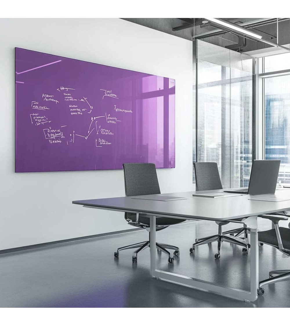 Skleněná magnetická nástěnka - fialová kobaltová Smatab®