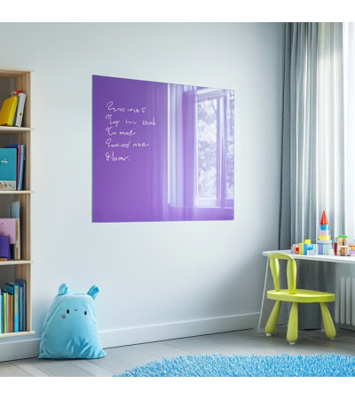 Skleněná magnetická nástěnka - fialová kobaltová Smatab®