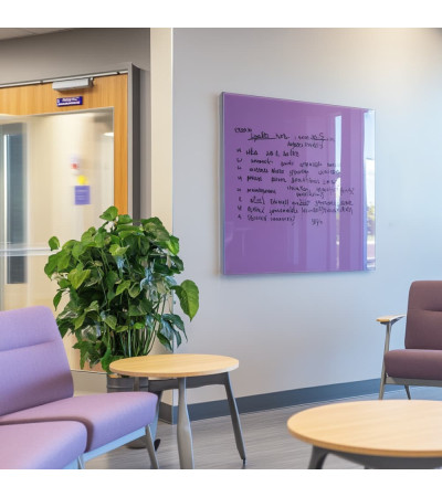 Skleněná magnetická nástěnka - fialová kobaltová Smatab®