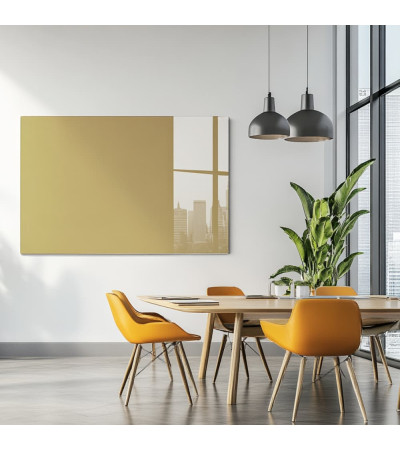 Skleněná magnetická nástěnka - okrová umbra Smatab®