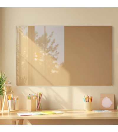 Skleněná magnetická nástěnka - okrová umbra Smatab®