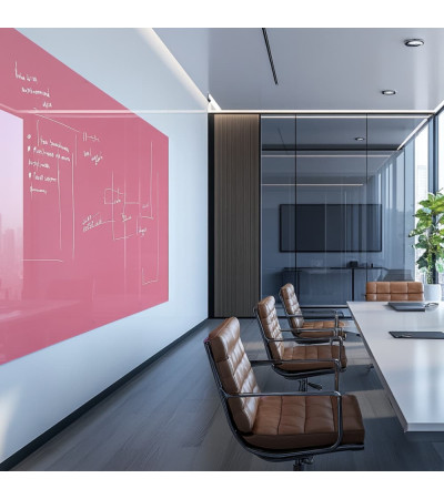 Skleněná magnetická nástěnka - růžová perlová Smatab®