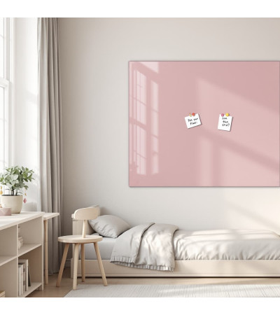 Skleněná magnetická nástěnka - růžová tělová Smatab®