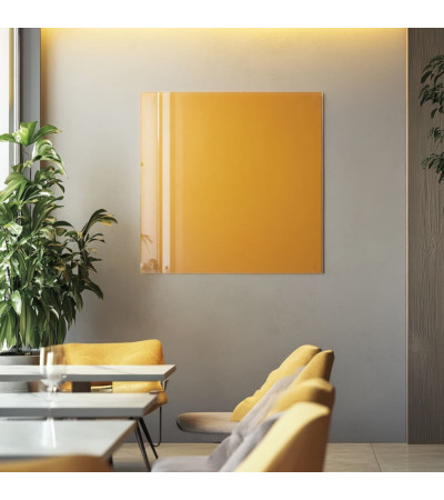 Skleněná magnetická nástěnka - žlutá neapolská Smatab®