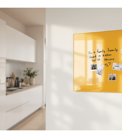 Smatab® sklenená magnetická tabuľa žltá neapolská