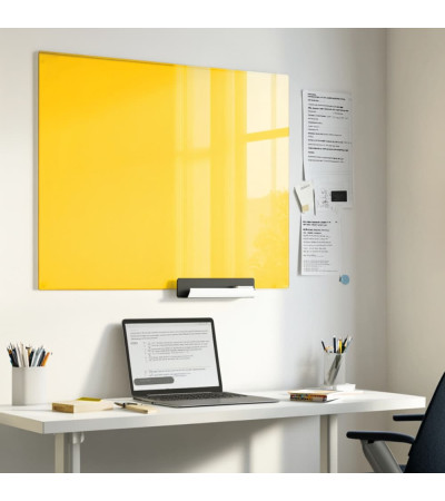 Skleněná magnetická nástěnka - žlutá neapolská Smatab®