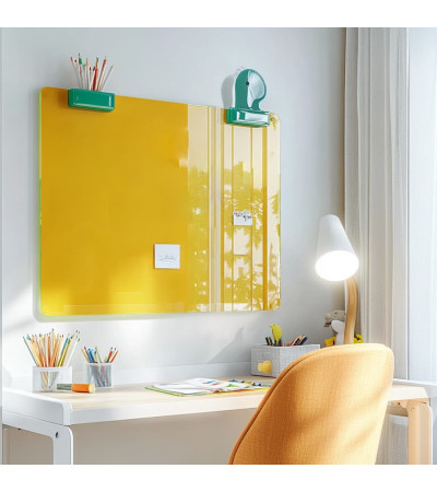 Skleněná magnetická nástěnka - žlutá exotická Smatab®