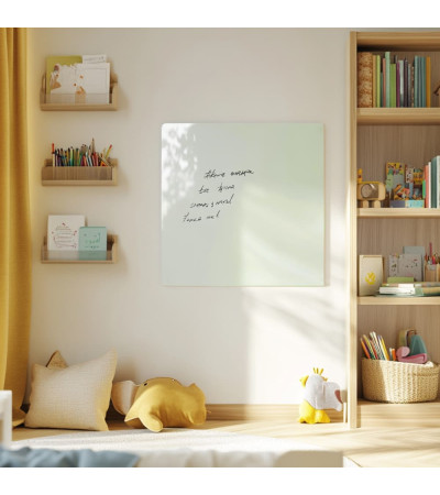 Skleněná magnetická nástěnka - bílá satinová Smatab®