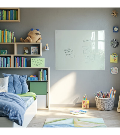 Smatab® sklenená magnetická tabuľa biela satinová