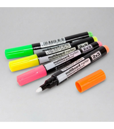 🟡 Multiboard Marker 4 ks – 4 farby do kancelárie