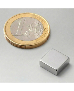 Magnet kvádr stříbrný - 1ks