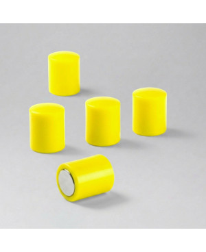 Kancelářský magnet OF-2 žlutý - sada 10 ks