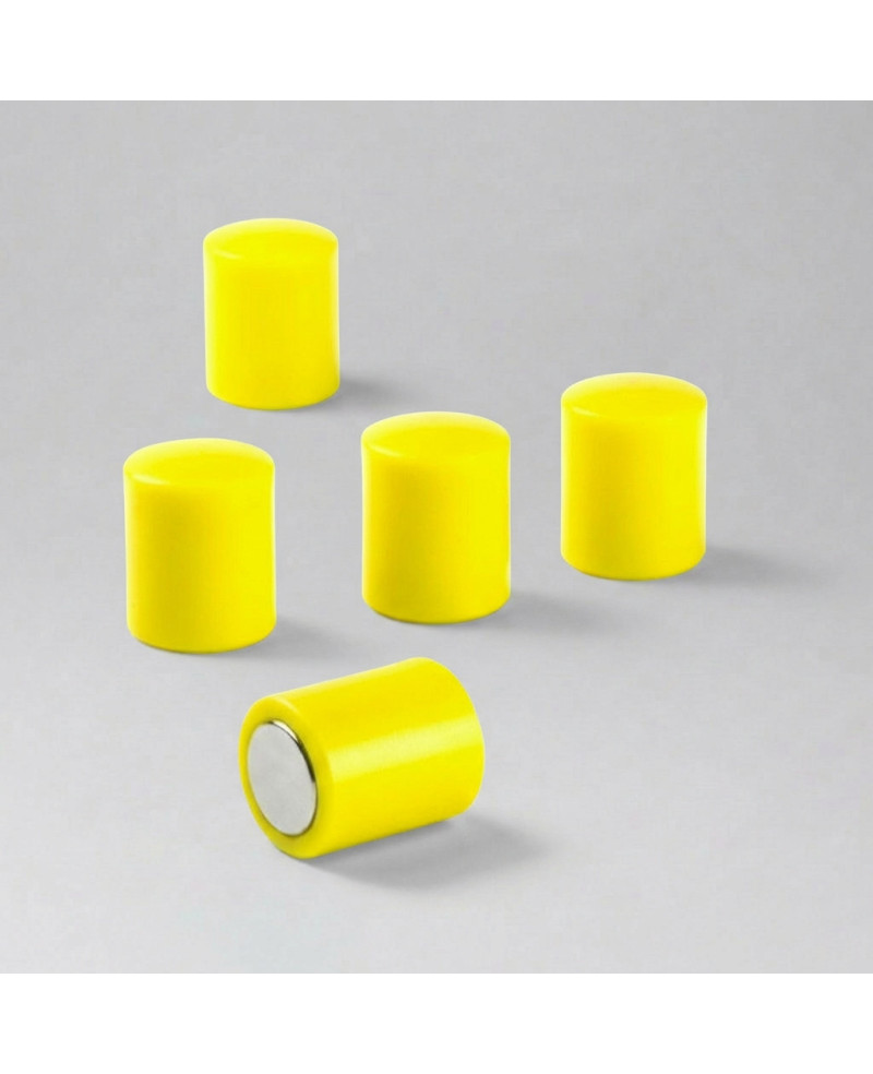 Kancelářský magnet OF-2 žlutý - sada 10 ks