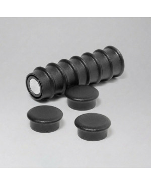 Kancelářský magnet kulatý  plastový černý OF-1, 1ks