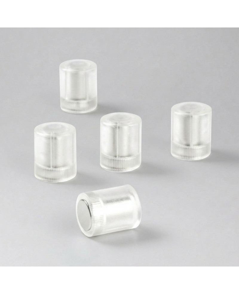 Kancelářský magnet OF-2 transparentní - sada 10 ks