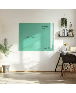 Skleněná magnetická tabule - zelená veronesova Smatab®