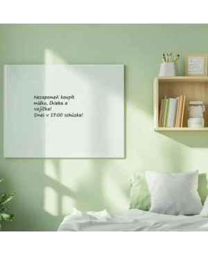 Skleněná magnetická tabule - bílá satinová Smatab®