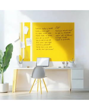Skleněná magnetická tabule - žlutá exotická Smatab®