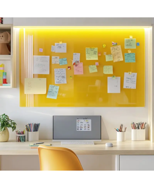 Skleněná magnetická tabule - žlutá neapolská Smatab®