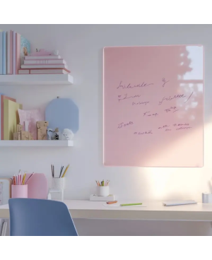 Skleněná magnetická tabule - růžová tělová Smatab®