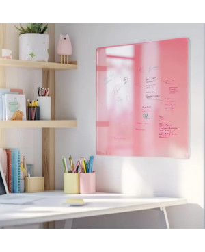 Skleněná magnetická tabule - růžová perlová Smatab®