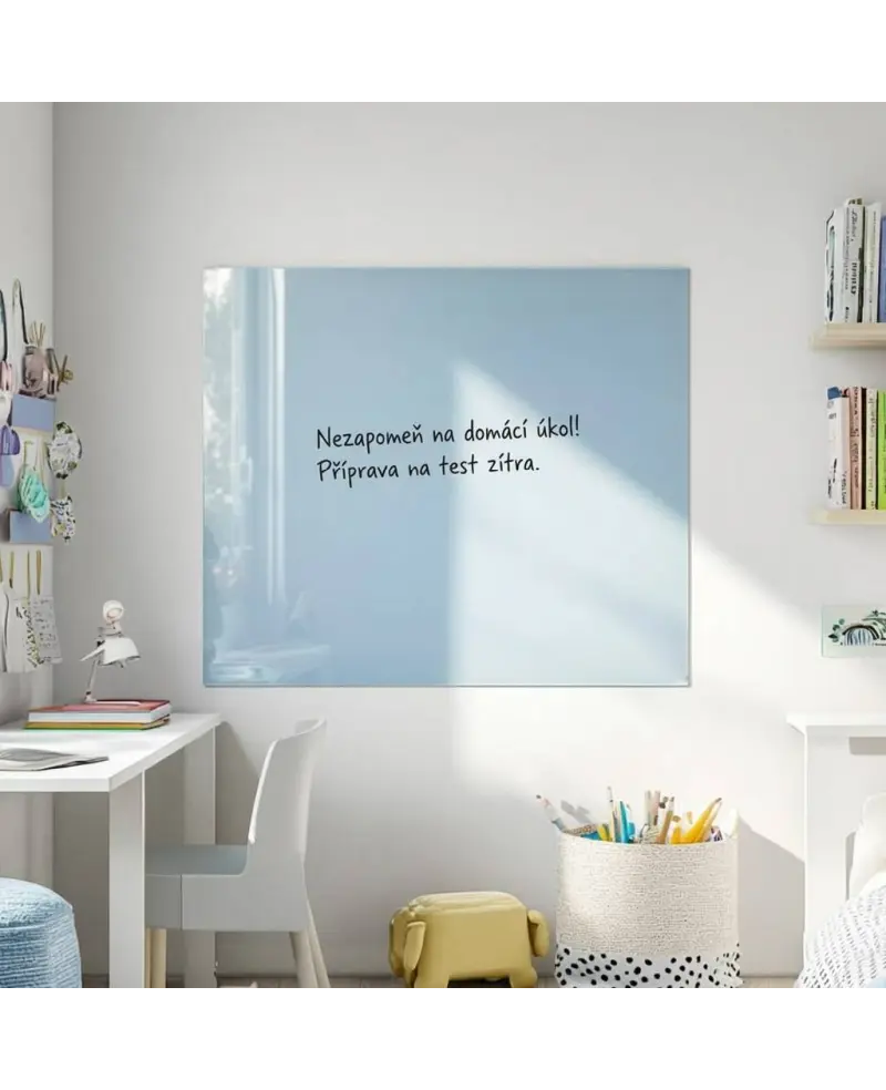 Skleněná magnetická tabule - modrá královská Smatab®