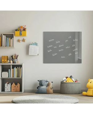 ✨ Sivá paynova sklenená magnetická tabuľa SMATAB®