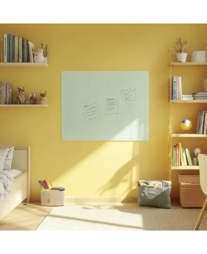 Skleněná magnetická tabule pro děti - bílá satinová Smatab®