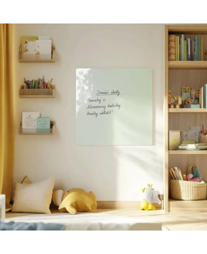 Skleněná magnetická tabule pro děti - bílá satinová Smatab®