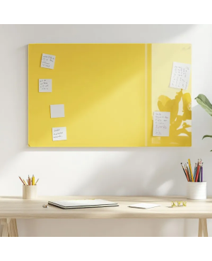 Skleněná magnetická tabule pro děti - žlutá exotická Smatab®