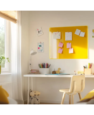 Skleněná magnetická tabule pro děti - žlutá exotická Smatab®