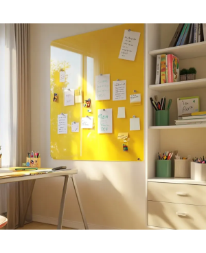 Žlutá neapolská skleněná magnetická tabule pro děti Smatab®