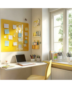 Žlutá neapolská skleněná magnetická tabule pro děti Smatab®