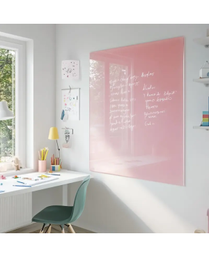 Skleněná magnetická tabule pro děti - růžová tělová Smatab®