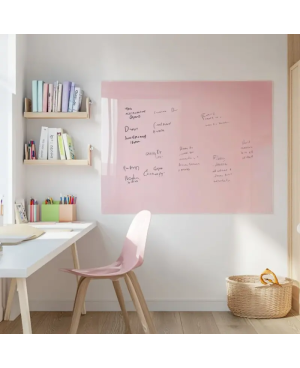 Skleněná magnetická tabule pro děti - růžová tělová Smatab®