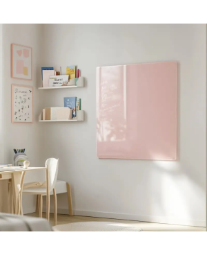 Skleněná magnetická tabule pro děti - růžová tělová Smatab®