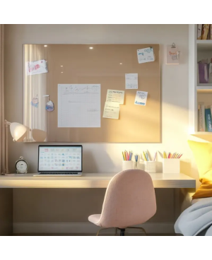 Skleněná magnetická tabule pro děti - okrová umbra Smatab®