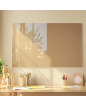 Skleněná magnetická tabule pro děti - okrová umbra Smatab®