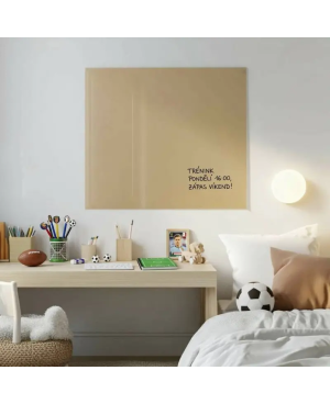 Skleněná magnetická tabule pro děti - okrová umbra Smatab®