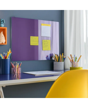 Skleněná magnetická tabule pro děti - fialová kobaltová Smatab®