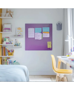 Skleněná magnetická tabule pro děti - fialová kobaltová Smatab®