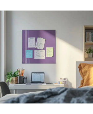 Skleněná magnetická tabule pro děti - fialová kobaltová Smatab®