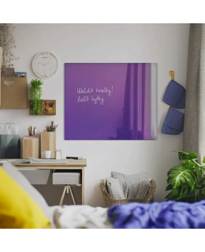 Skleněná magnetická tabule pro děti - fialová kobaltová Smatab®