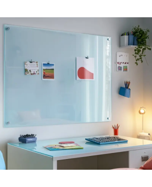 Skleněná magnetická tabule pro děti - modrá královská Smatab®