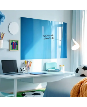 Skleněná magnetická tabule pro děti - modrá coelinová Smatab®