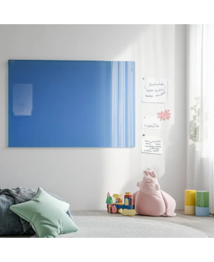 Skleněná magnetická tabule pro děti - modrá coelinová Smatab®