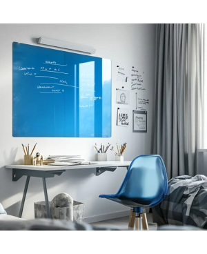 Skleněná magnetická tabule pro děti - modrá coelinová Smatab®