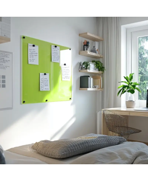 Skleněná magnetická tabule pro děti - zelená pistáciová Smatab®