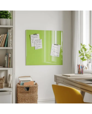 Skleněná magnetická tabule pro děti - zelená pistáciová Smatab®