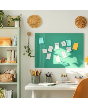 Skleněná magnetická tabule pro děti - zelená veronesová Smatab®